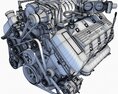 Ford Shelby GT500 V8 Engine 3d model
