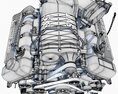 Ford Shelby GT500 V8 Engine Modello 3D