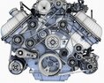Ford Shelby GT500 V8 Engine Modelo 3D