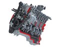 Full With Cutaway V8 Engine 3d model