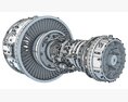 Geared Turbofan Engine Modello 3D