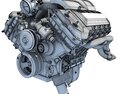 Generic V8 Engine Modelo 3d