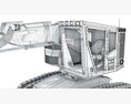 Heavy-Duty Tracked Logging Harvester 3D 모델 