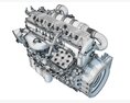 Heavy-Duty Truck Engine 3D模型