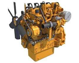 High-Power Diesel Engine 3D model