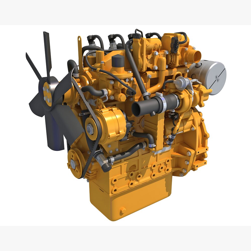 High-Power Diesel Engine Modèle 3D
