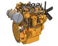 High-Power Diesel Engine 3D 모델 
