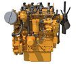 High-Power Diesel Engine 3D 모델 