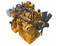High-Power Diesel Engine 3d model