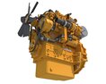 High-Power Diesel Engine 3D модель