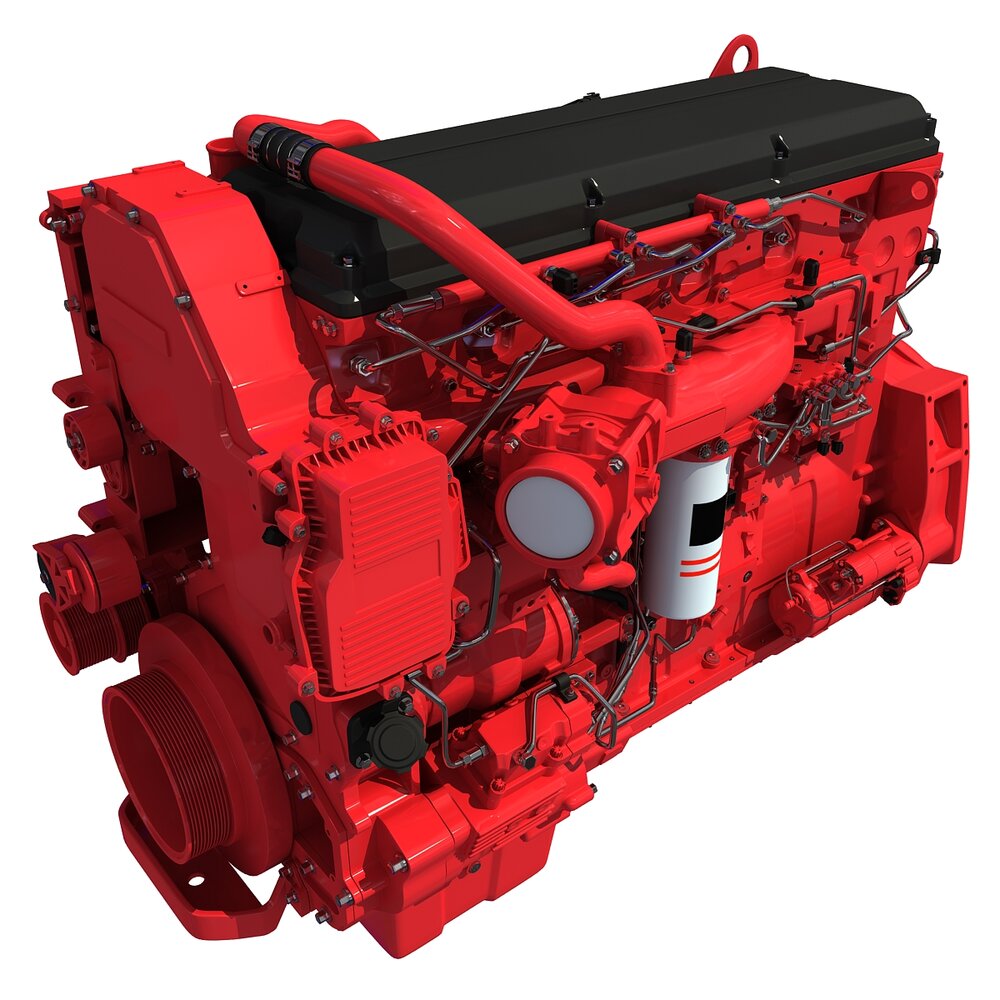 High-Power Truck Engine 3D модель