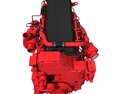 High-Power Truck Engine 3D-Modell