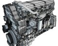 High-Power Truck Engine 3D-Modell