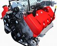 High-Power V8 Engine Modello 3D