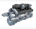 High-Power V12 Engine Modello 3D