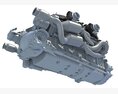 High-Power V12 Engine 3D 모델 