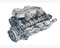 High-Power V12 Engine Modello 3D