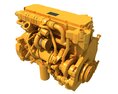 Industrial Diesel Engine 3D модель