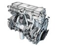 Industrial Diesel Engine 3D 모델 
