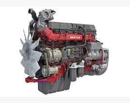 Mack MP8 Truck Engine 3D-Modell