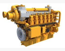 Marine Power Engine 3Dモデル