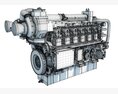 Marine Power Engine 3D 모델 