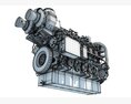 Marine Power Engine 3D-Modell