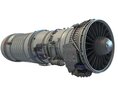Military Supersonic Afterburning Turbofan Engine 3D 모델 