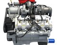 Modern Car Engine Modelo 3D