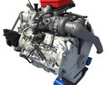Modern Car Engine 3d model