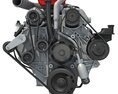 Modern Car Engine Modello 3D