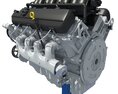 Modern V8 Engine Modelo 3d