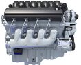 Modern V8 Engine Modelo 3D