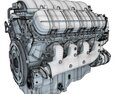 Modern V8 Engine 3D 모델 