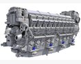 MTU Marine Propulsion Engine 20V 3D-Modell