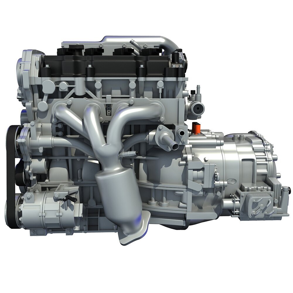 Nissan Altima Hybrid Engine 3Dモデル