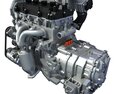 Nissan Altima Hybrid Engine Modello 3D