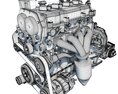 Nissan Altima Hybrid Engine 3Dモデル