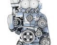 Nissan Altima Hybrid Engine 3D 모델 