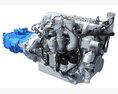 PACCAR MX-13 Engine With Eaton Transmission 3D модель