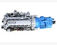 PACCAR MX-13 Engine With Eaton Transmission 3D 모델 