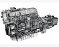 PACCAR MX-13 Engine With Eaton Transmission 3D-Modell
