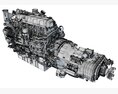 PACCAR MX-13 Engine With Eaton Transmission 3D модель
