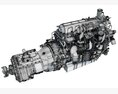 PACCAR MX-13 Engine With Eaton Transmission Modelo 3D
