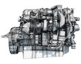 PACCAR MX-13 Powertrain Truck Engine Modelo 3D