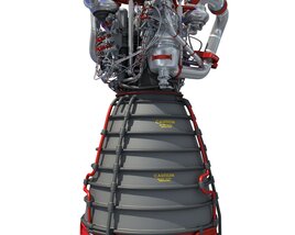 RS-25 Space Shuttle Rocket Engine 3D-Modell