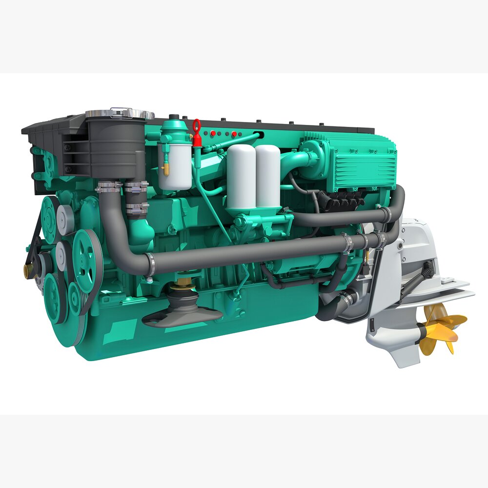Sterndrive Engine Modèle 3d