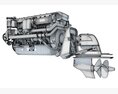 Sterndrive Engine Modelo 3D