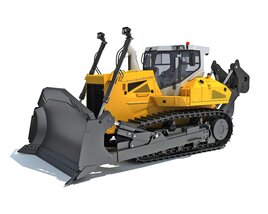 Tracked Bulldozer Modello 3D