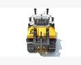 Tracked Bulldozer 3D 모델  side view